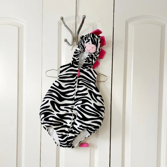 Zebra Infant Costume size 6-9m Carters Halloween‎ Bodysuit