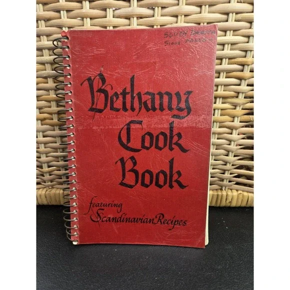 1974 Bethany Home Auxiliary Cook Book Featuring Scandinavian Recipes Cookbook