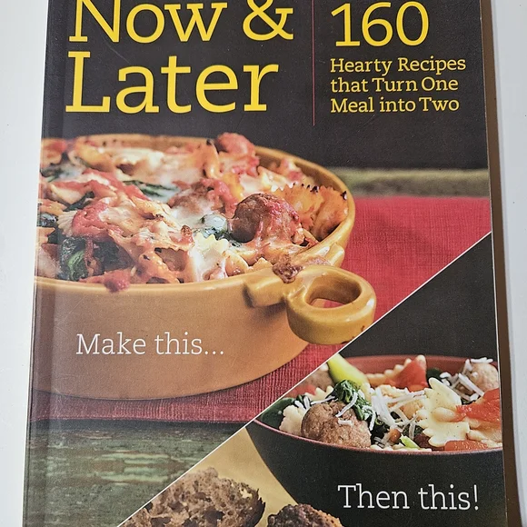 Weight Watchers Now & Later Cookbook - Yellow and Red Cover