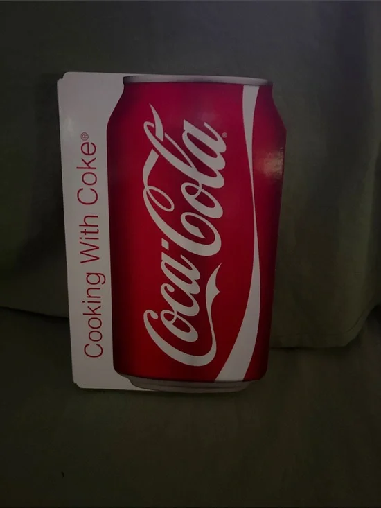 Coca-Cola Red and White Can Graphic Cook Book