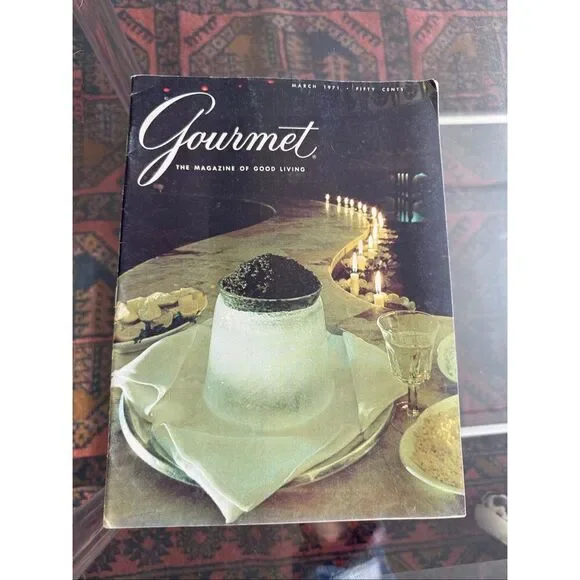 1971 Vintage Gourmet Magazine March Edition