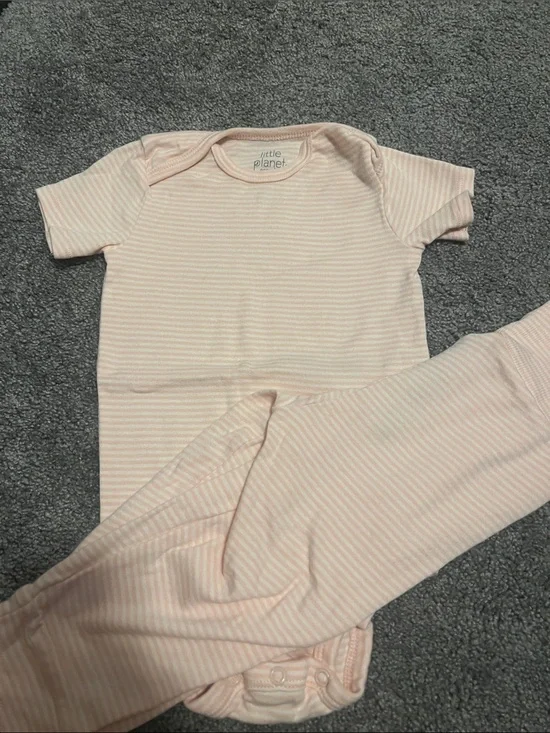 Carter's Pale Pink Striped Pajama Set