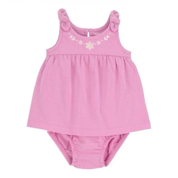 Carter's Child of Mine Baby Girl Dress Pink Floral