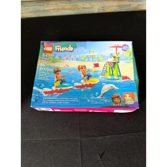 LEGO Friends Beach Water Scooter 42623 NEW Multicolor 84pc Set Leo Candi Dolphin