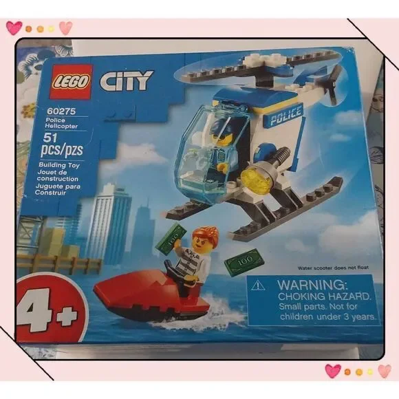 BNIB~LEGO CITY 60275 Police Helicopter Building Toy Set