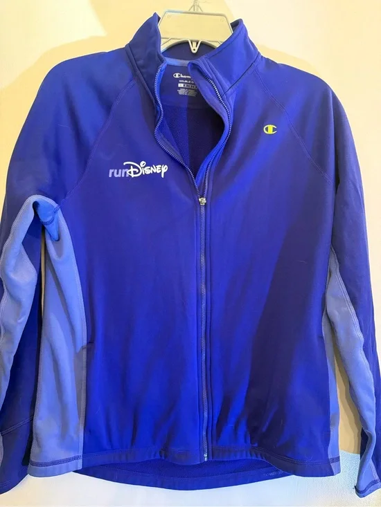Champion Royal Blue Full-Zip Athletic Jacket with Disney Logo
