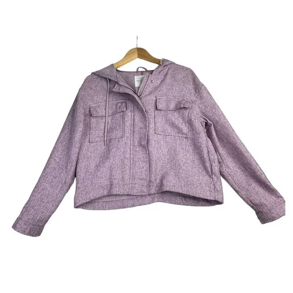 Avec Les Filles Cropped Jacket‎ size Medium Purple