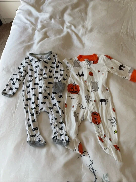 Halloween One-Piece Pajama Sleeper Set
