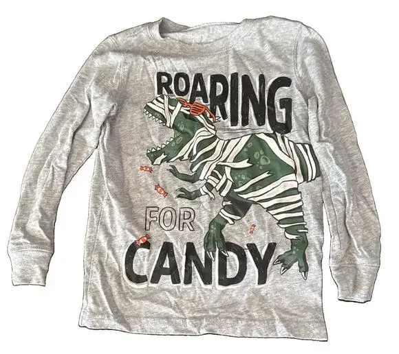 Carter’s LS Halloween Dinosaur Shirt Size 5