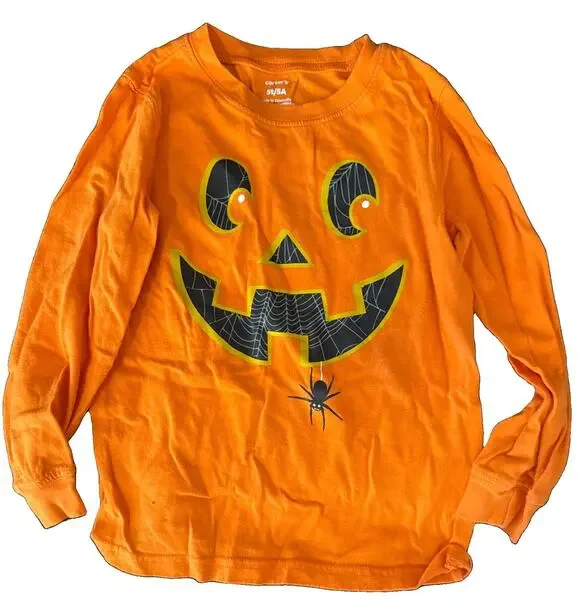 5T Carters Halloween Jack O' Lantern Long Sleeve Tee