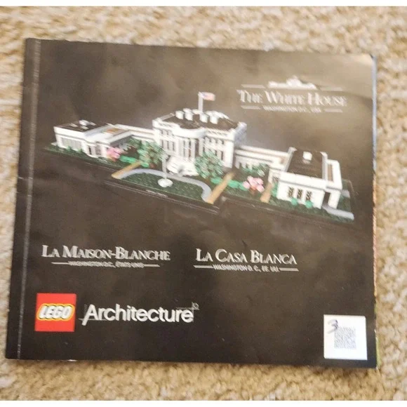 LEGO Architecture 21054 The White House Instruction Manual‎ Booklet Only