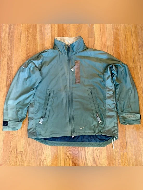 RARE Vintage Nike ACG All Conditions Gear Army Green Jacket Large