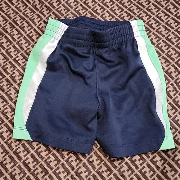 Nike 18 months shorts basketball shorts for baby green white blue