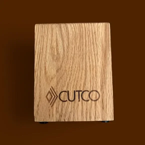 CUTCO Wooden Accessory Kitchen Tool Utensil Holder Organizer Pen Caddy Wood USA