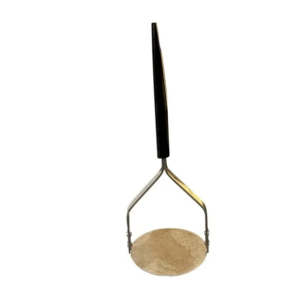 Vintage Stainless Steel USA Potato Masher Kitchen Utensil Black Handle