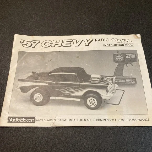RadioElecon‎ 57 Chevy Radio Control Hot Rod Remote Control RC Instruction Book