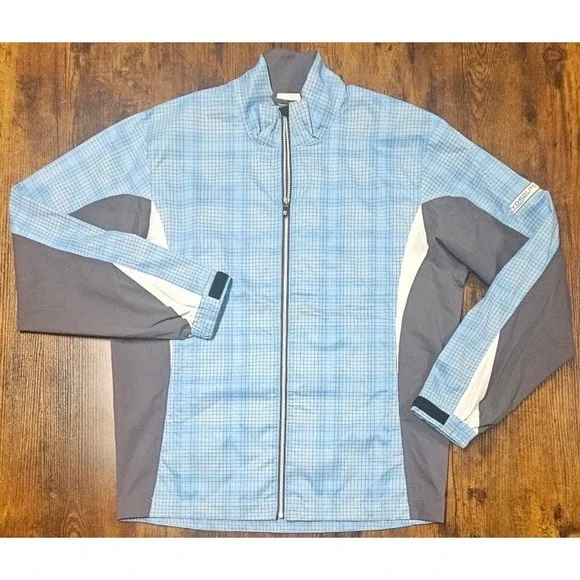 Footjoy Dryjoys Hydrolite Golf Rain Jacket Size S Men's Waterproof Blue Full Zip