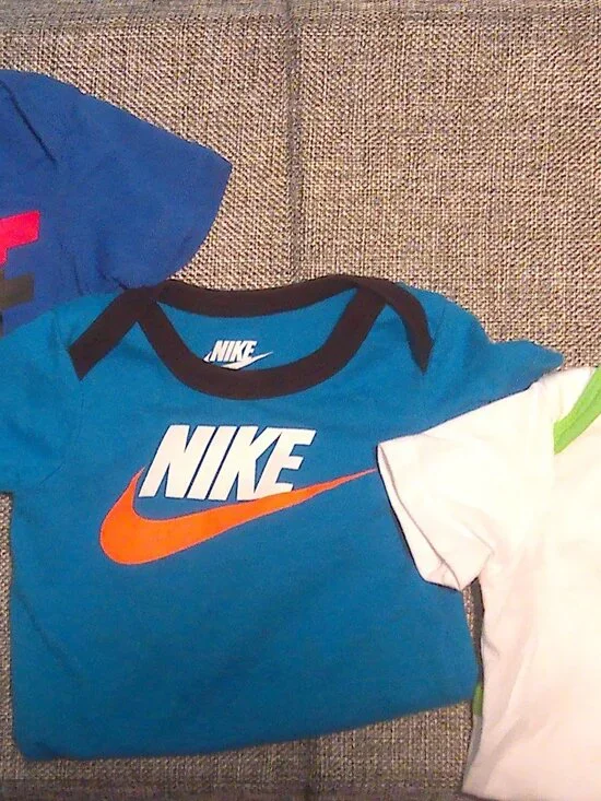 Nike Baby Boys Bodysuit Onesies 3-Piece Lot Size 3M 100% Cotton