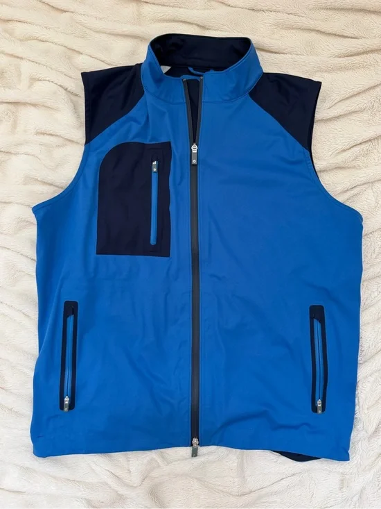 Peter Millar men’s performance vest blue Sz L