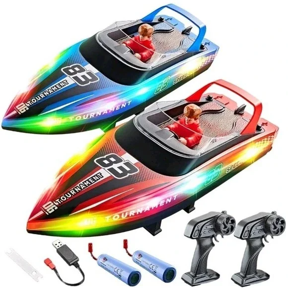 BEZGAR 2 RC Boat, 10 inch Remote Control Boat for‎ Kids and Adults