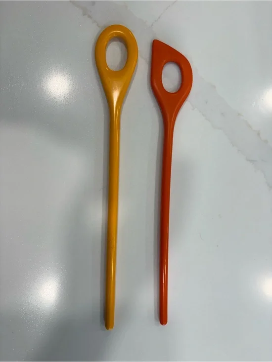 Pair of Vintage Melamine Risotto/Kitchen Utensils.   MCM.  Made in Denmark