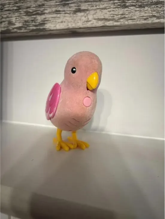 Little live pets interactive Pink Bird Toy with Yellow Beak and Feet