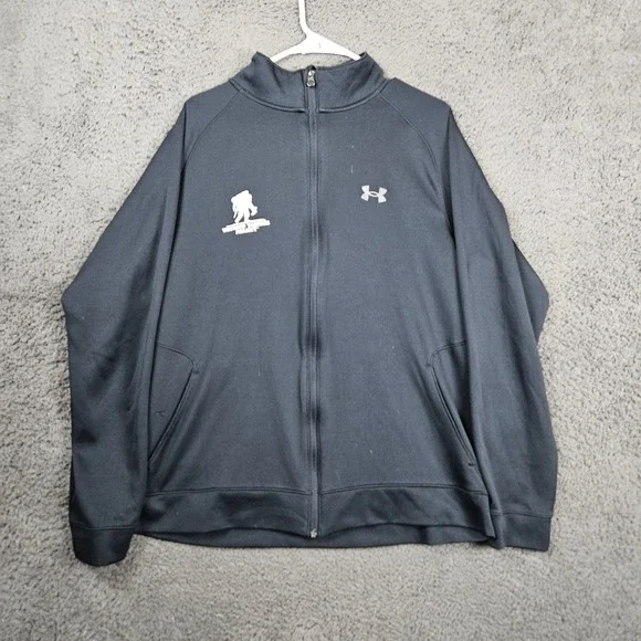 Under Armour Men's Wounded Warrior Project Full Zip Jacket Black LG Polyester‎