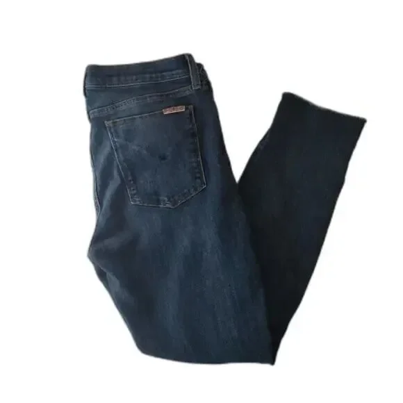 HUDSON‎ Krista Ankle Skinny Jeans | Distressed Raw Hem Denim Women’s Size 30 EUC