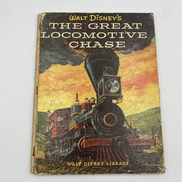 Vintage Walt Disney's‎ The Great Locomotive Chase Hardcover Civil War Spy Story