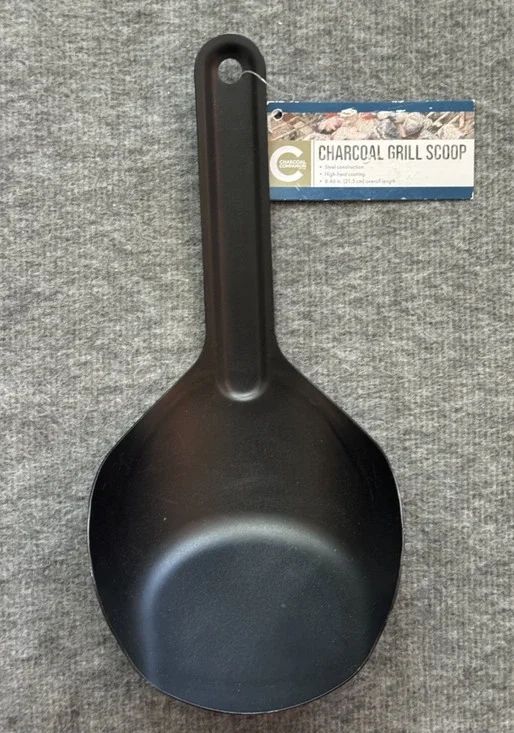 Charcoal Companion Charcoal Grill Scoop - Steel - High Heat Coating - 8.5
