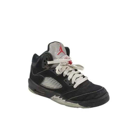 Nike Boys Lace Up High Top Air Jordan Sneakers Black Size 3.5Y