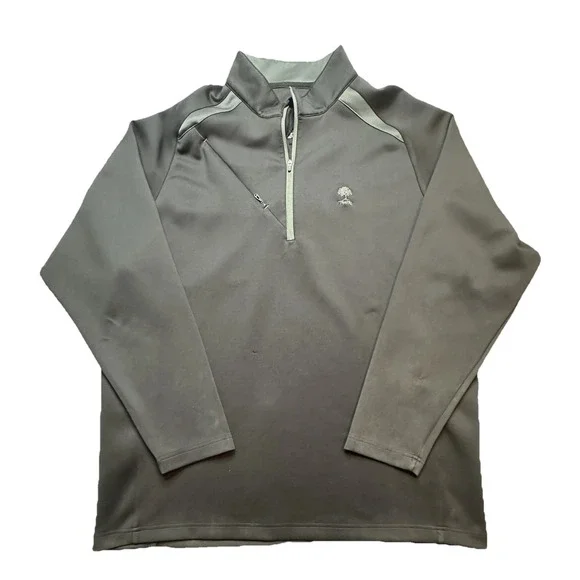 Sun Mountain‎ Jacket Mens 2XL Gray 1/4 Zip Softshell Golf Thorntree Pullover