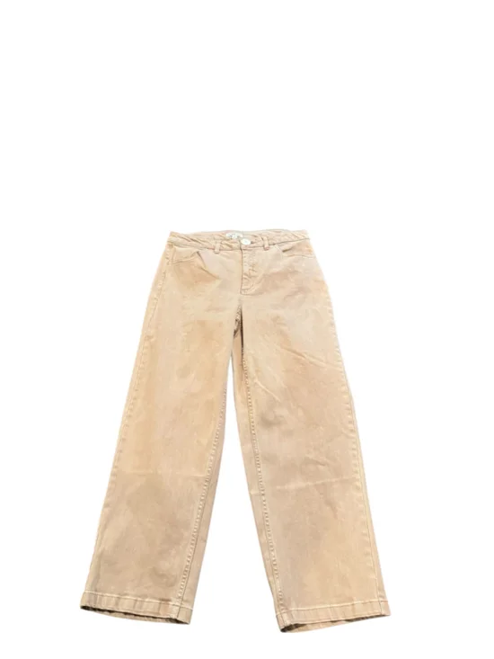 Women's Molly Yeh Wide Leg Jeans Beige Size 12