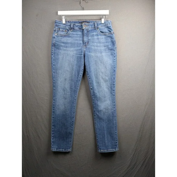 Levis Womens Mid Rise Skinny Blue Denim Jeans Size 12 S/C Stretch‎