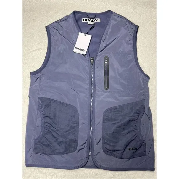 BRADY OUTDOOR STRETCH VEST IN‎ STORM S NWT