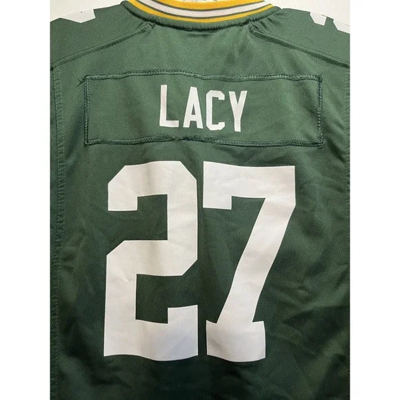 NIKE NFL Green Bay Packers On Field Football Jersey Green Size L Youth