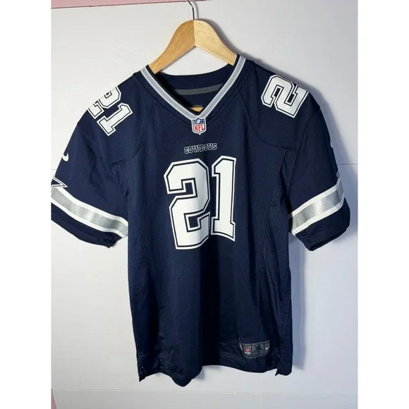 Nike Ezekiel Elliott Dallas Cowboys Jersey Youth XL 18/20 Navy Blue NFL 21