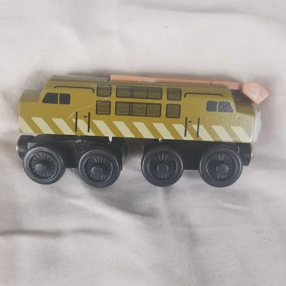 Thomas & Friends Vntg Diesel 10 Wooden Railway Toy Train Green Excellent Pinchy