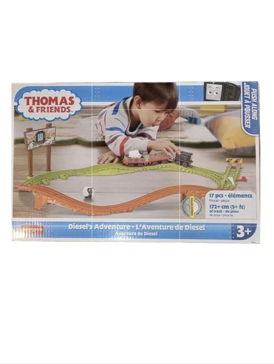 THOMAS AND FRIENDS DIESEL'S ADVENTURE 17 Piece PLAYSET Boys Toys Fisher Price