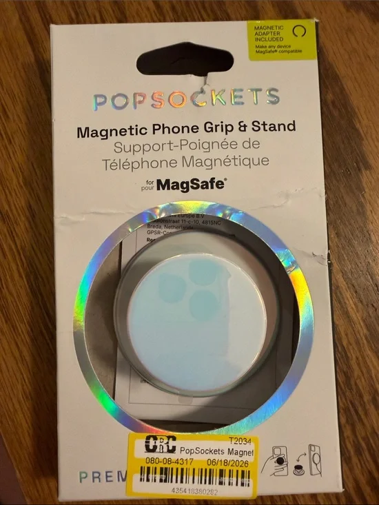 Popsocket Magnetic Phone Grip & Stand for MagSafe white