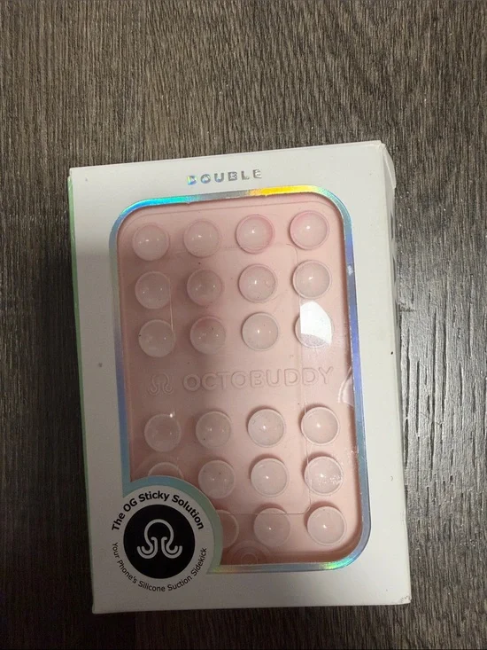 Double Silicone Phone Grip - Pink