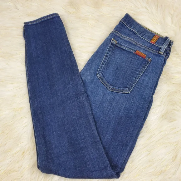 7 For all Mankind The Skinny Jean medium wash
