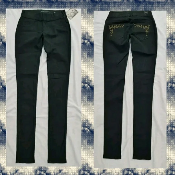 Y2k Vtg NOS Saltworks BETHUNE ST JEGGING denim Pull on Legging jean hybrid