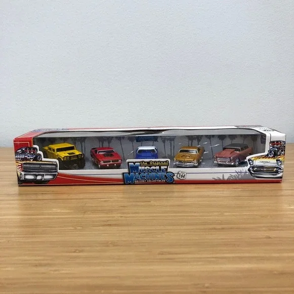 Muscle Machines Die-Cast Car Set 1:64 Kids Multicolor 5-Pack Hot Rods Hummer