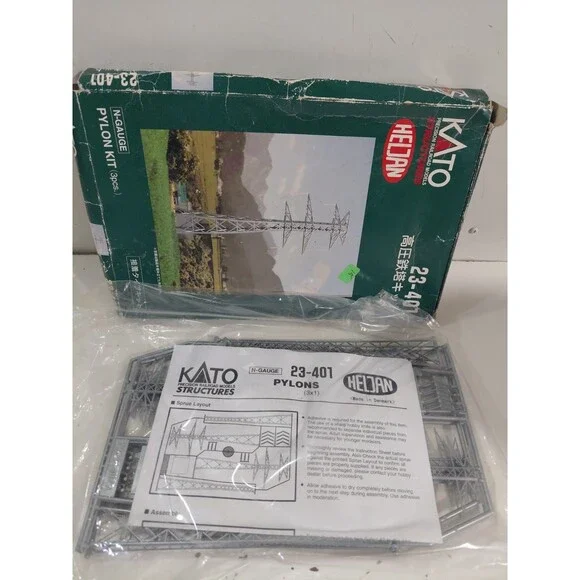NOB Kato 23-401 Trains N Gauge Model Railroad Scenery Electric Grid Pylon Kit