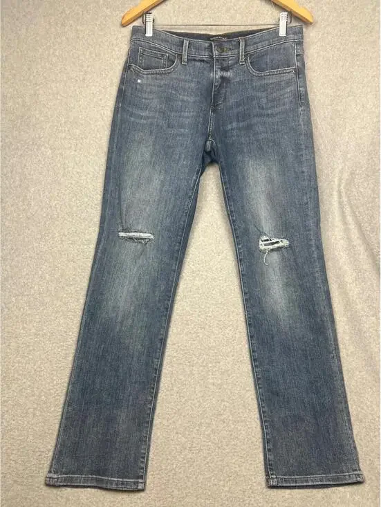 Banana Republic Girlfriend Straight Leg Denim Jeans Womens 29 Med Wash