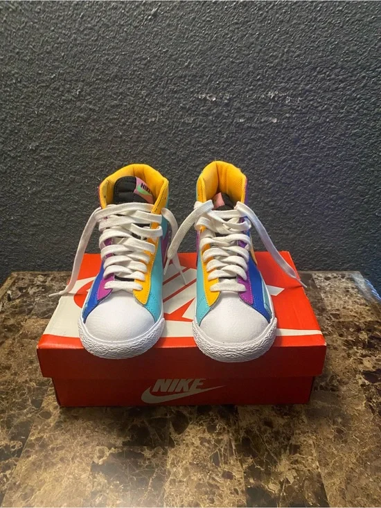 Nike Blazer Mid GS  Aurora Purple Orange