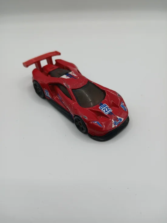 Hot Wheels 2016 Ford GT Race Red Legends Of Speed Car Die-cast -Loose