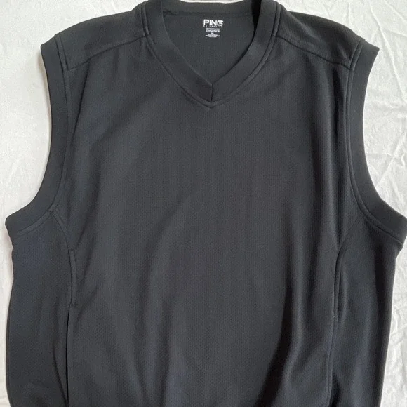 PING‎ Collection Performance Dynamics Men's Golf Vest V-Neck Mesh Black XL