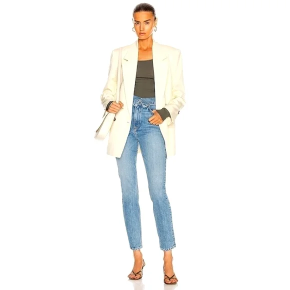 GRLFRND Now You Know Nadine Fold Down Jeans 26